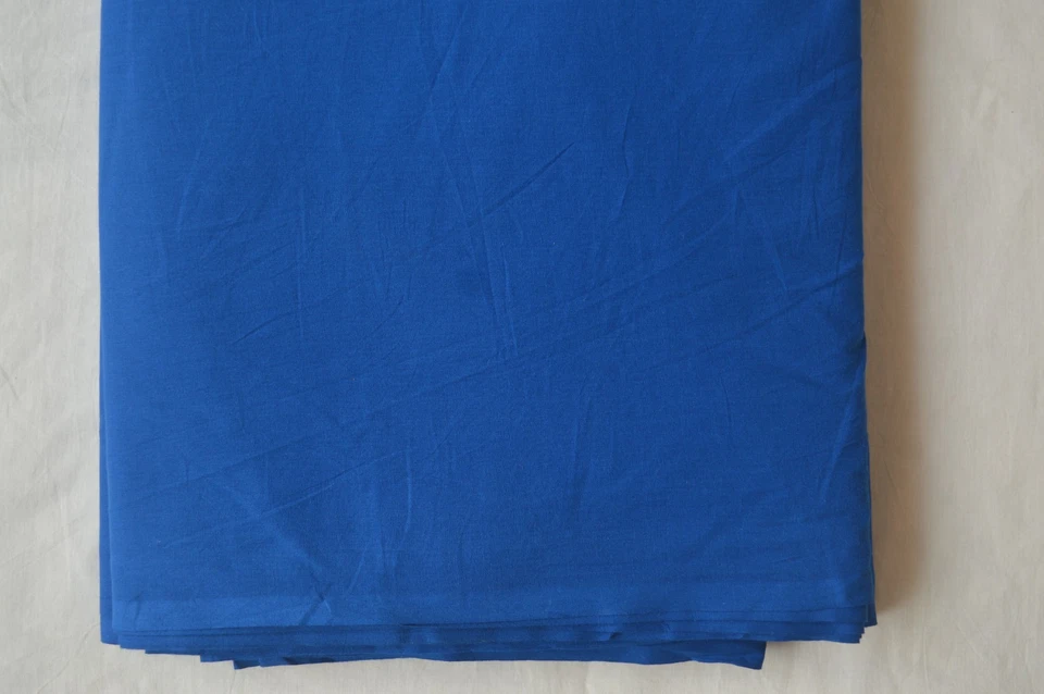 100%Cotton Royal Blue Solid Plain Fabric 15 Yard NO TARRIF CHARGES 100%✅ ZK_76 - Image 3 of 4