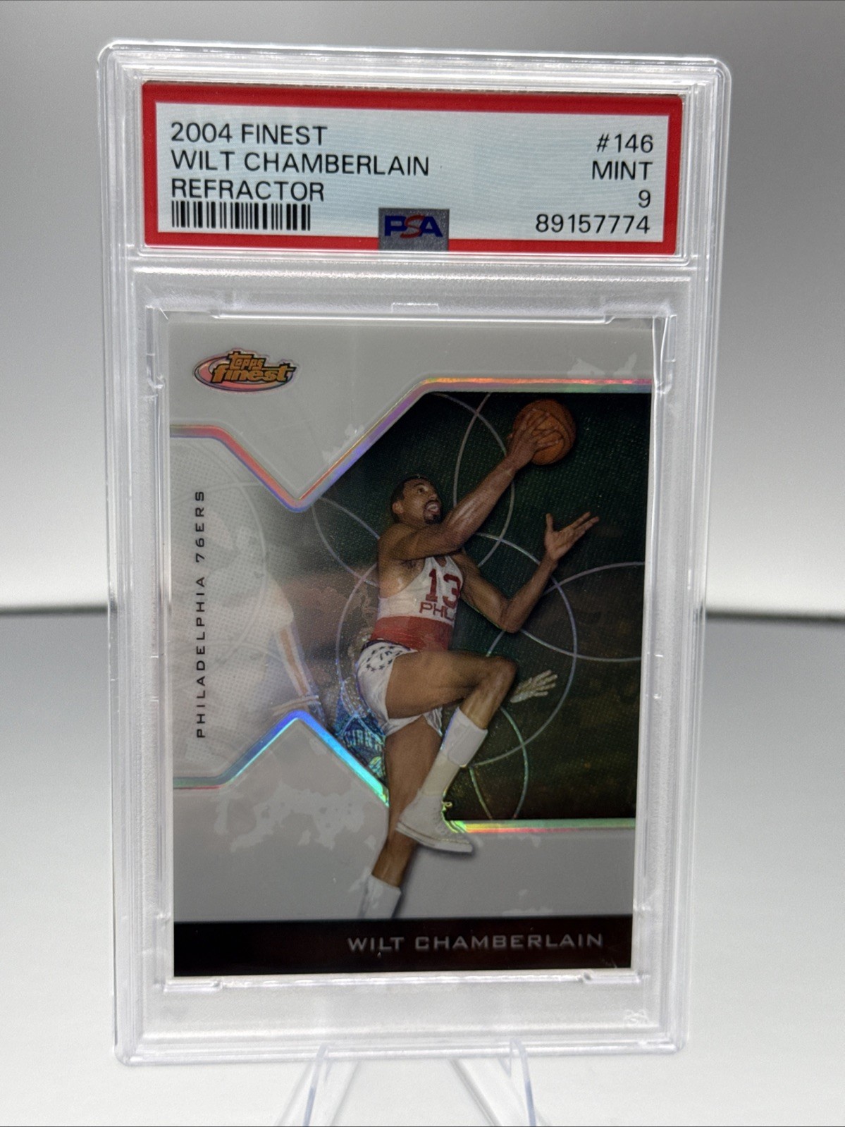 Wilt Chamberlain #146 Basketball Cards 2004 Finest trading card — raw and PSA graded price guide