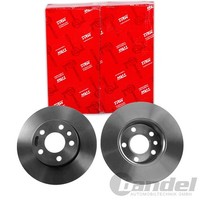 2X TRW Bremsscheiben 282Mm Voll Vorne Passend FÜR VW Transporter | DF2810