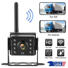 WiFi Car Truck RV Trailer Rear View Backup Camera Wireless CCTV For iOS Android