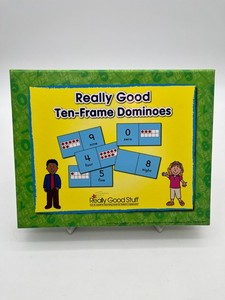 Really Good Stuff Ten-Frame Dominoes Math Game Counting Numbers 0–10 Classroom