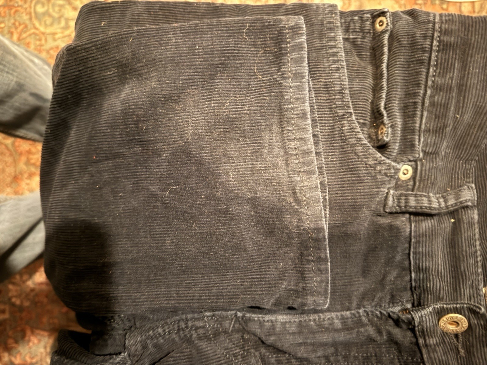 Banana Republic Chino Pants Mens 30x30 Slim Corduroy Blue Straight Leg Casual