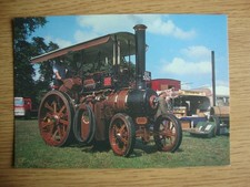 Vintage Wallis & Stevens Traction Engine - Real Photo Unused Postcard -Excellent
