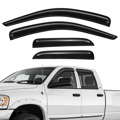 Rain Guards Fit for 2002-2008 Dodge Ram 1500 Quad Cab/Extended Cab/ 03-09 Dod...