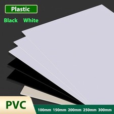 Plastic PVC Sheet Plasticard  Thin Sheets Black White 0.2mm to 5mm Thickness