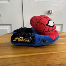 Marvel Spiderman Character Slip On Slippers Kids Size 11-12
