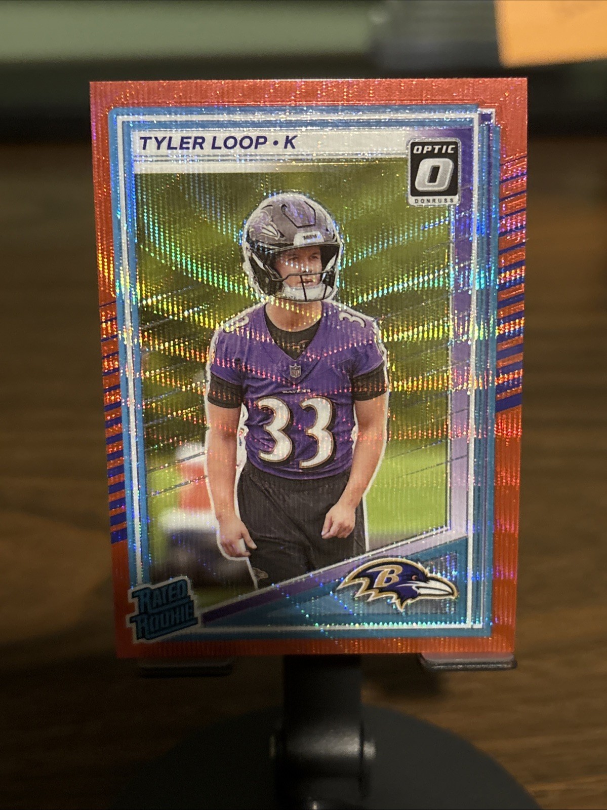 Tyler Loop Panini Donruss #382 Preview Red Wave Optic