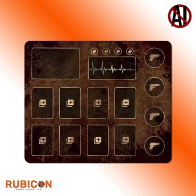 Resident Evil Board Game Playmat Small Dashboard 12'' x 10'' Survival Horror Card