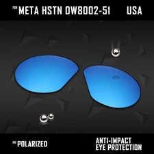 Ice Blue Polarized Replacement Lenses for Oakley Meta HSTN OW8002-51mm