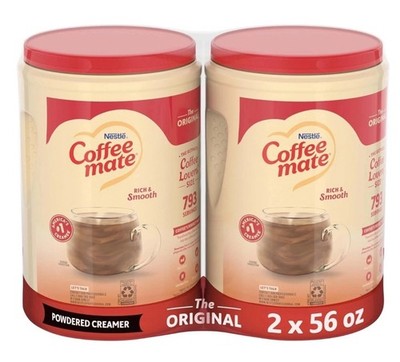 New Nestle Coffee Mate Coffee Creamer - Original, 56 oz Bulk Pack (Pack of 2)
