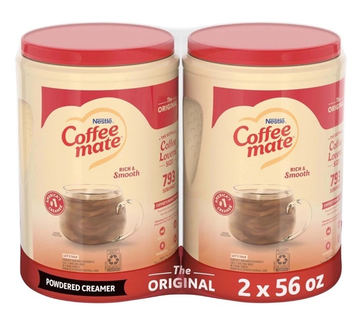 New Nestle Coffee Mate Coffee Creamer - Original, 56 oz Bulk Pack (Pack of 2)