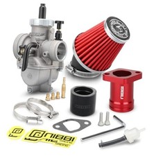 PE24 Carburetor Kit 24mm for Predator 212cc 196cc 224cc Engine Performance Red