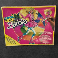 Vintage 1989 Mattel Barbie Cool Times Colorforms Play Set 30/40 Clings Retro