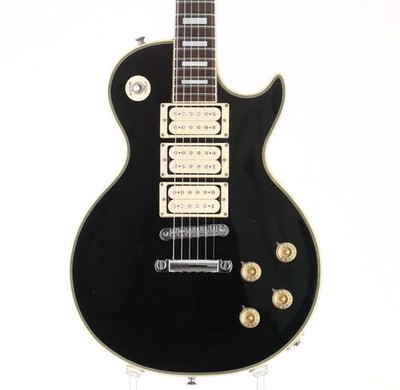 Greco EG600P Les Paul Typ schwarz MIJ repariert gebraucht
