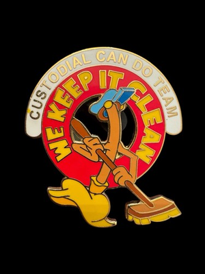 #ad Disney We Keep It Clean Custodial Can Do Team Fantasia Mop Cast Member Pin EE $54.99