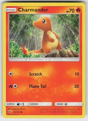 GGC-4 Charmander 18/147 Common SM - Burning Shadows