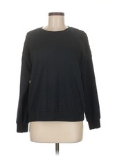 Gloria Vanderbilt Women Black Sweatshirt M