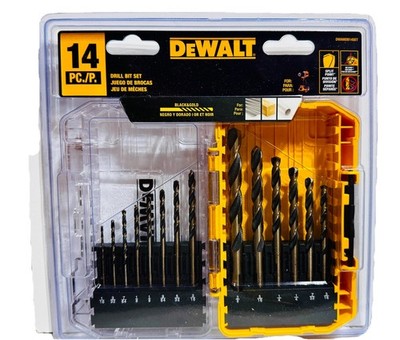 NEW DEWALT DWAMDB14SET 14pcBlack & Gold Drill Bit Set w/ ToughCase+