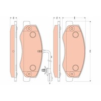 Bremsbelagsatz Scheibenbremse TRW GDB1885 Cotec FüR Vauxhall Nissan Opel Renault
