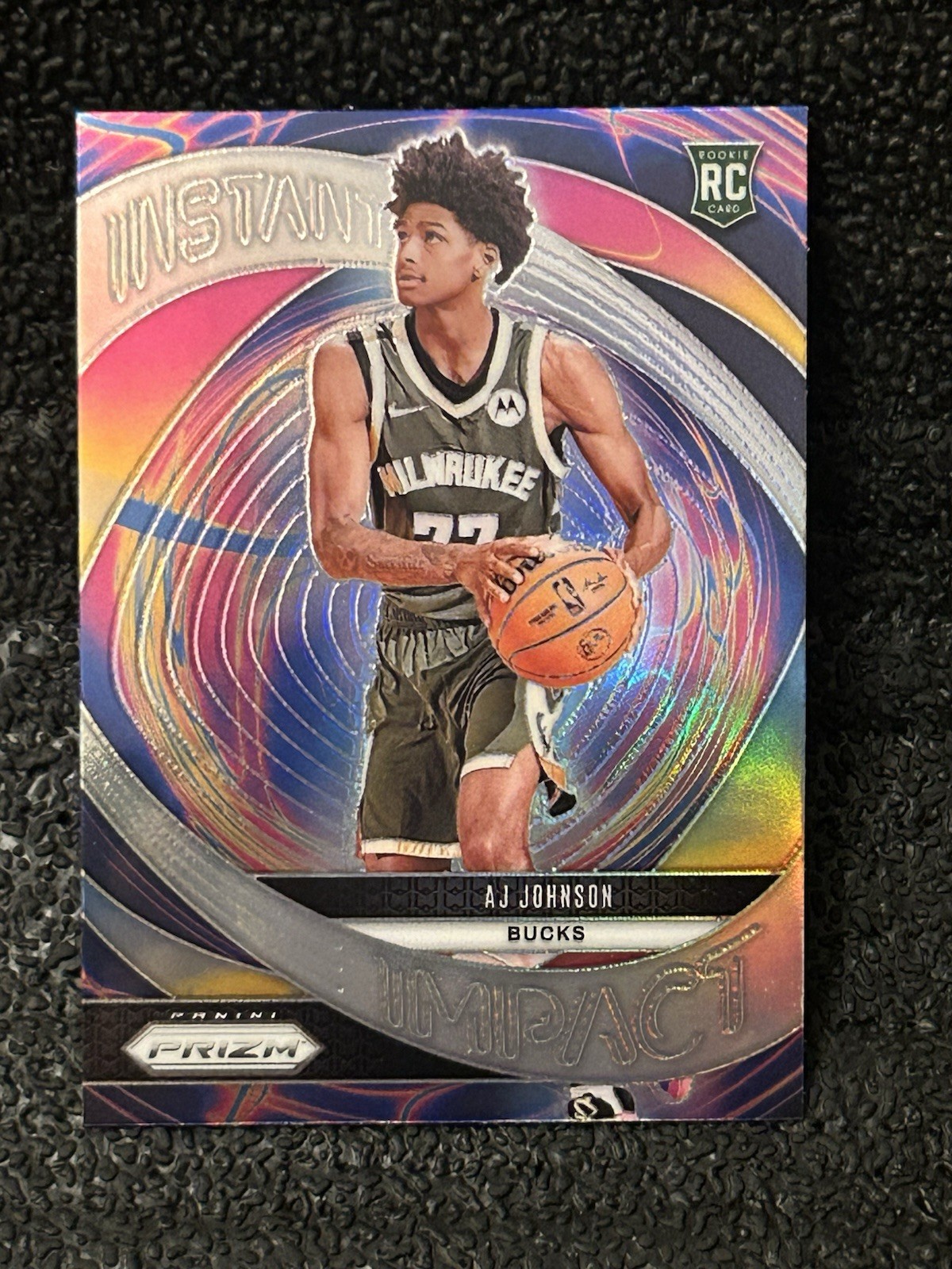 AJ Johnson 2024-25 Panini Prizm Instant Impact #11 Silver Prizm  RC Bucks -Q1