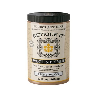 Retique It Wood'n Primer - Paint it then stain it - Stainable Wood Fiber Pain...