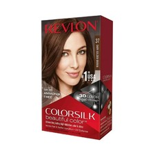 3x Revlon Hair Color 37 Dark Golden Brown Beautiful Color Permanent 1 Applicati
