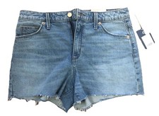 NWT Universal Thread Womens 8 High Rise Denim Cutoff Shorts Raw Hem Blue