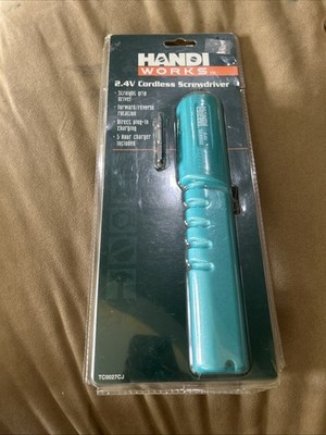 Handi Works Cordless Screwdriver 2.4v. Cordless Screwdriver TC0027CJ