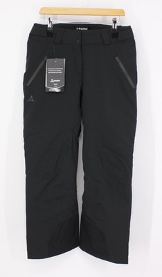 SCHOFFEL WOMENS WEISSACH SKI PANTS SIZE 19 / UK 12 SHORT  BLACK RRP £200 IB