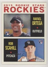 2013 Topps Heritage Rookie Stars Rafael Ortega Rob Scahill #378 0ei4