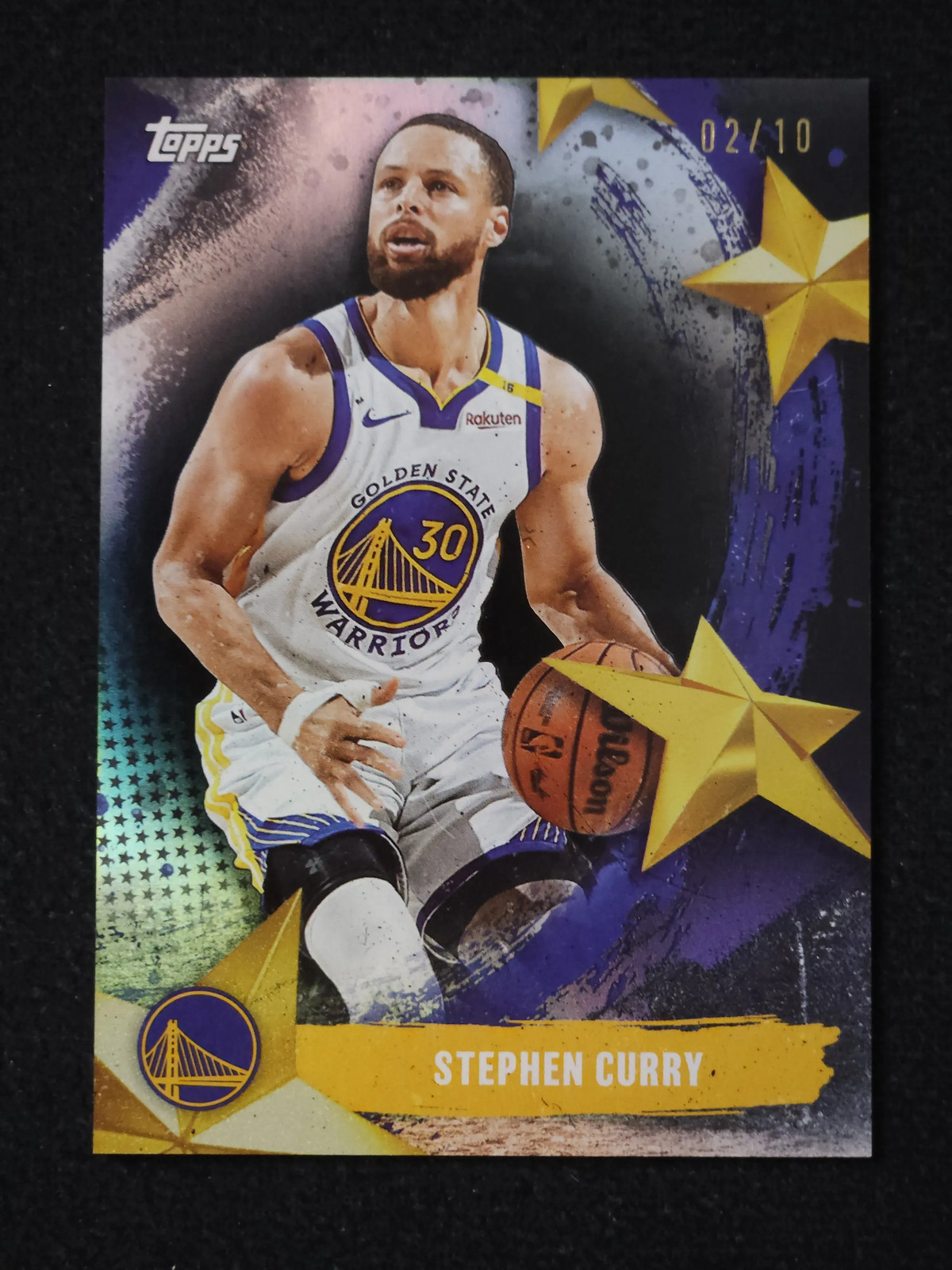 2025-26 Topps Stars of the NBA Black Rainbow #SA-5 Stephen Curry 02/10 HD