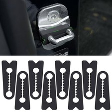 Silicone Car Door Latch Covers, Car Door Lock Cover for Car Door Black 8Pcs