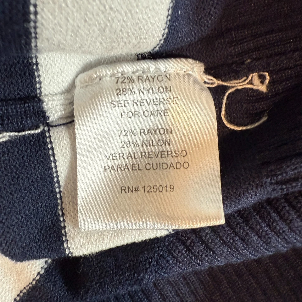 Joseph A. Sweater Womens Large Multicolor Striped Knitted Short Sleeve Pullover - Image 3 of 4