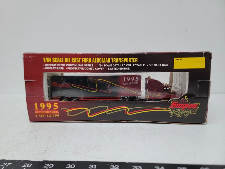 1995 1/64 Scale Ford Aeromax Snap On Racing Transporter Diecast 1 Of 13,750 - Image 4 of 4