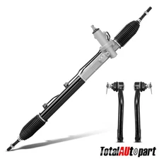 3x Power Steering Rack & Pinion & Tie Rod End Kit for Kia Sorento Hyundai Front
