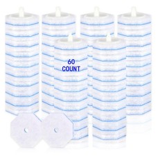 60 Count Disposable Toilet Wand Refills for Toilet Wand, 5X Cleaning Power Sc...