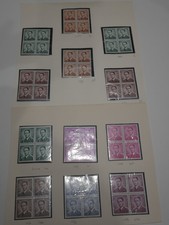 BELGIEN LOT 12 BLÖCKE MIT 4 NEUEN BRIEFMARKEN ** AUS DEN 50ER JAHREN. GUTER WERT