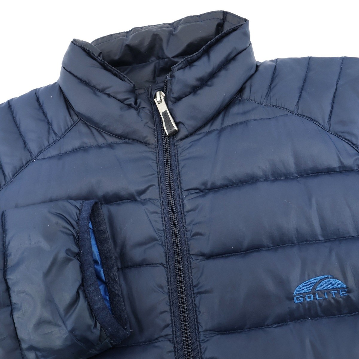 GoLite Men's Navy Blue 800 Fill Down Jacket Size M Lightweight