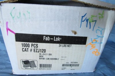 ELCO Fab-Lok EZJ120 Carbon Steel Screw Aluminum Sleeve 1/4'' - 1/2'' Grip 1000 PC.