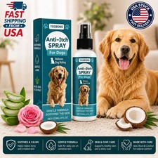 Pup Labs K9 Soothe Anti Itch Spray for Dogs Aloe Rose Coconut Skin Care 4 oz