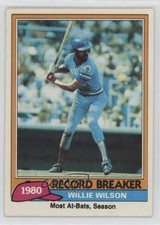 1981 Topps Record Breaker Willie Wilson #208 00nz