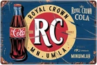 Vintage Royal Crown Cola Tin Metal Signs 8x12 Sign Retro Soda Pop Drink  Sign Su