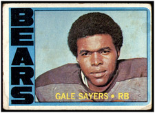 Gale Sayers 1972 Topps Football Card #110 Bears VG