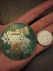VTG.Sterling Silver LRG- COPPER& Brass INLAID TURQUOISE PIN & PENDANT Taxco S.H. — photo 9