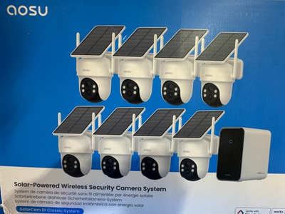 #ad aosu D1 Classic 8 Cam Wireless Outdoor Security System Solar Powered 3K $499.00
