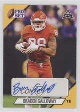 2021 Leaf Pro Set College Auto Gold Braden Galloway #PS-BG1 Auto 0q1p