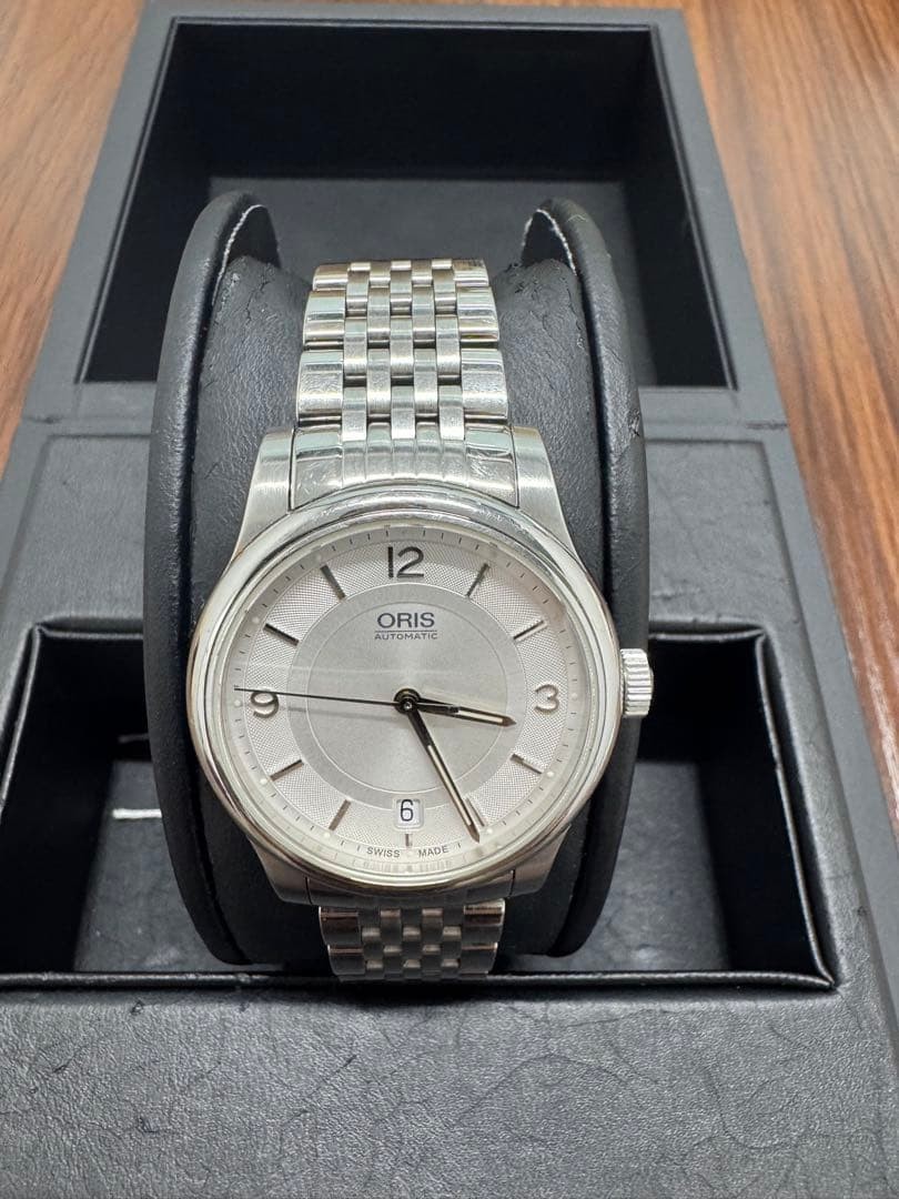 ORIS Classic Date Automatic Silver Dial Stainless… - image 8