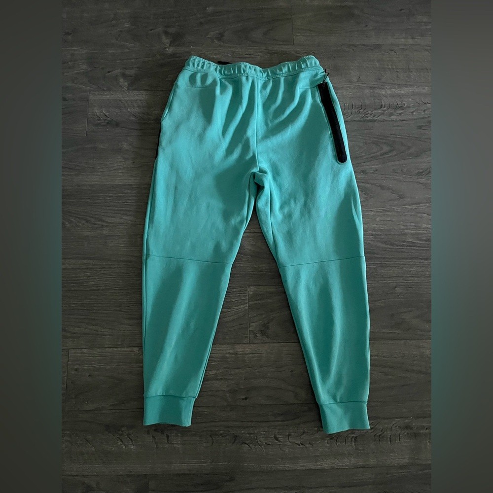 Nike tech fleece Black and Teal Jogger Sweatpants image 2