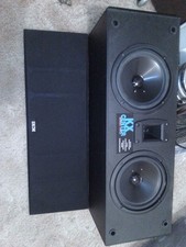 DCM KX SERIES 2 CENTER MONITOR SPEAKER 100 WATT BLACK SOUNDS GREAT GOOD USED DCM