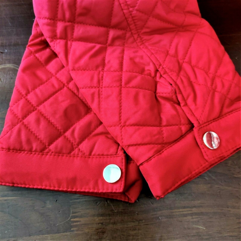 Charter Club Womens Quilted Mandarin Collar Jacket Red Size Xx Large main image 1